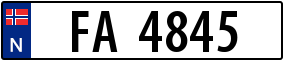 Trailer License Plate